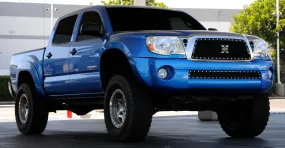 T-REX X Metal Series, Insert Grilles - Powdercoat - Requires Drilling or Cutting - 2005-2010 Tacoma