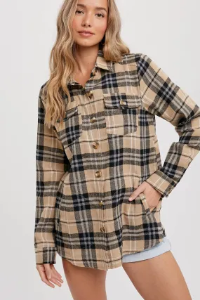 Tan & Black Flannel