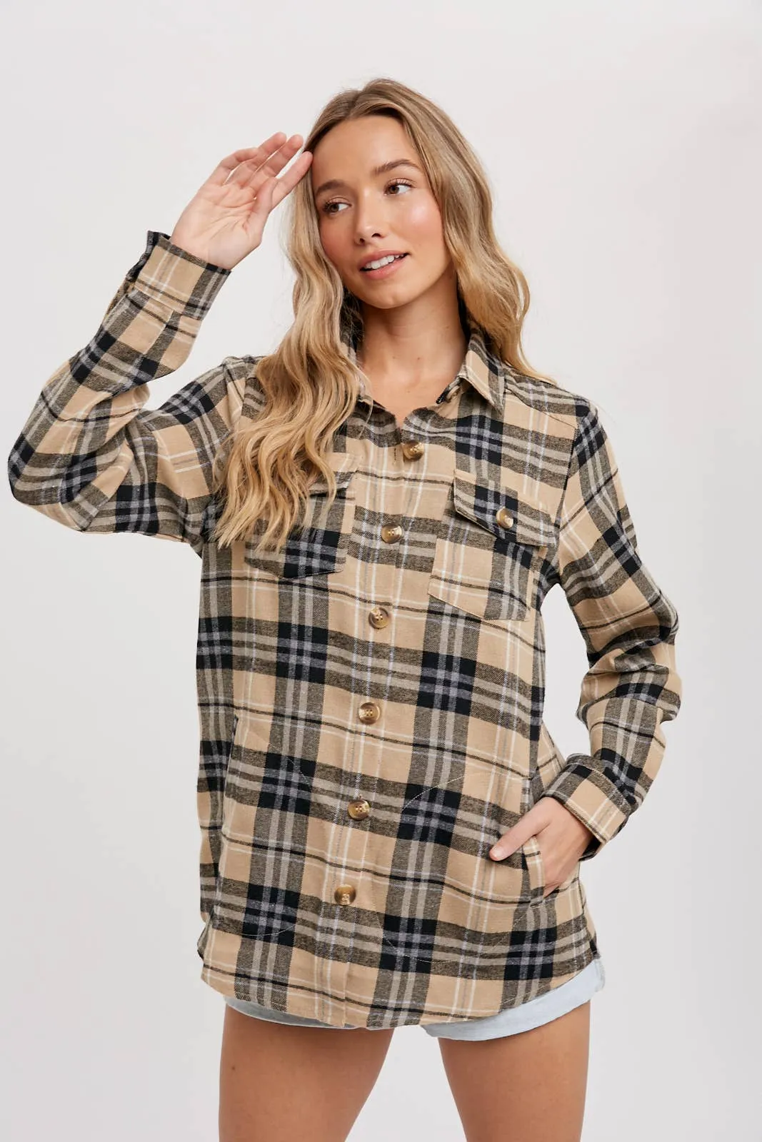 Tan & Black Flannel