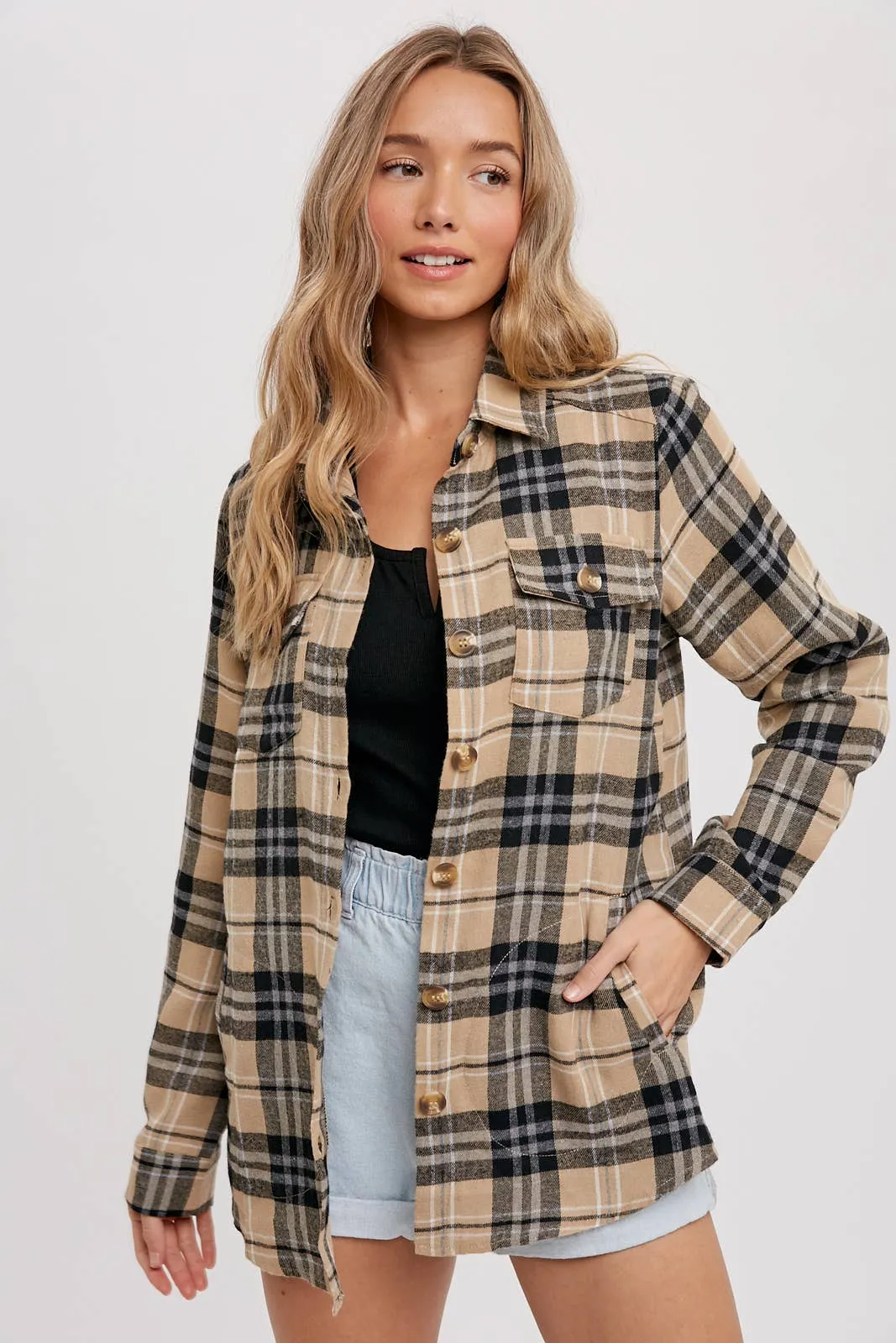 Tan & Black Flannel