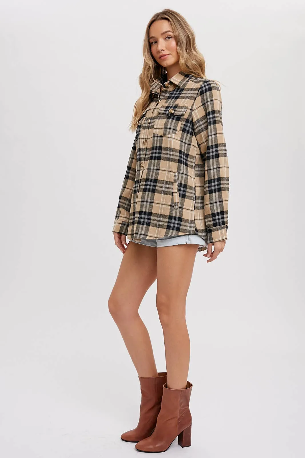 Tan & Black Flannel