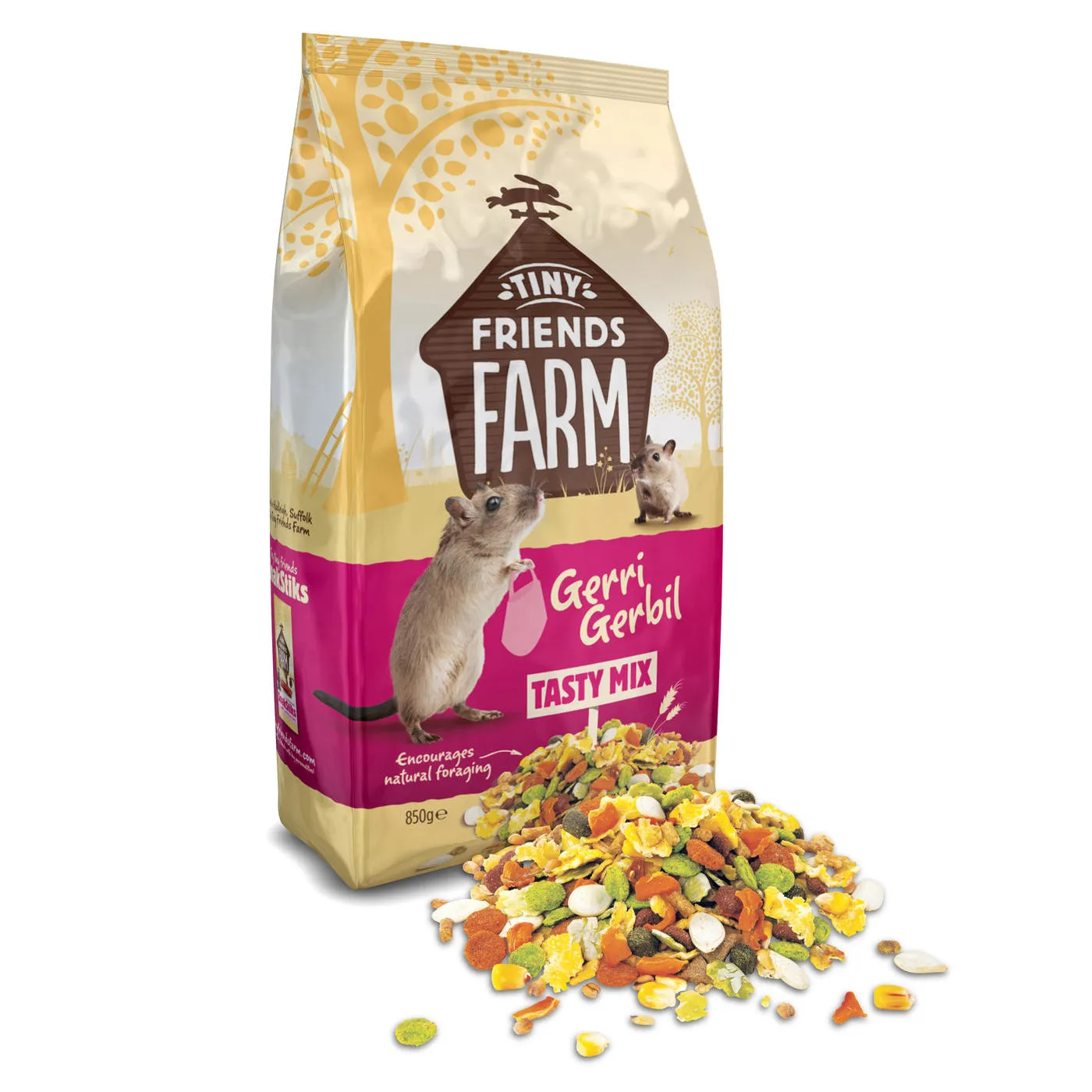 Tiny Friends Farm Gerri Gerbil Tasty Mix 850g