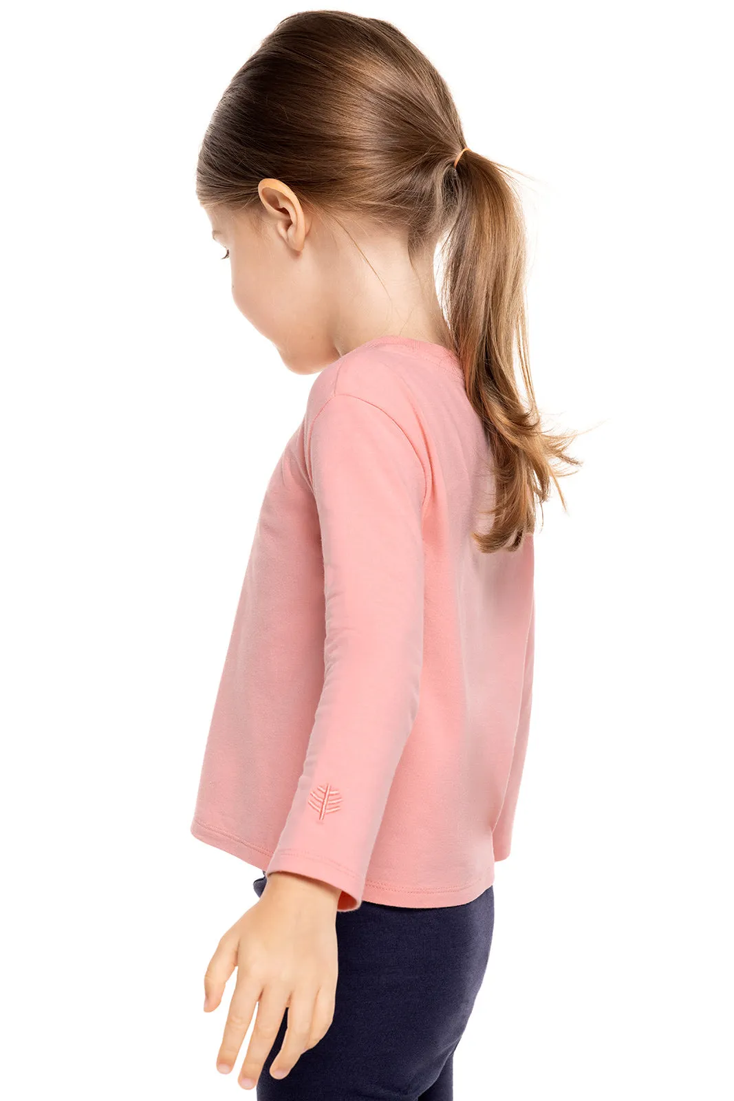 Toddler Coco Plum Everyday Long Sleeve T-Shirt  |  Peachy Pink