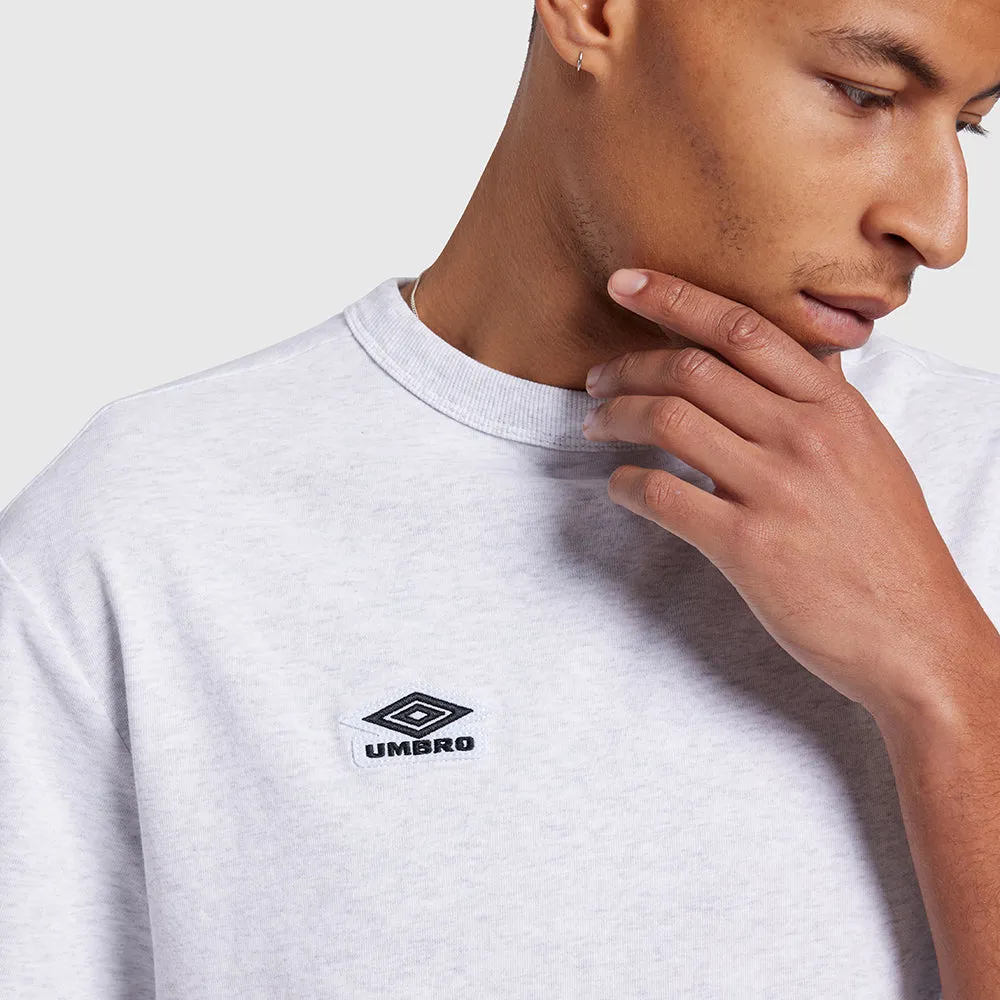 Umbro Classic Crew Tee - White Marle