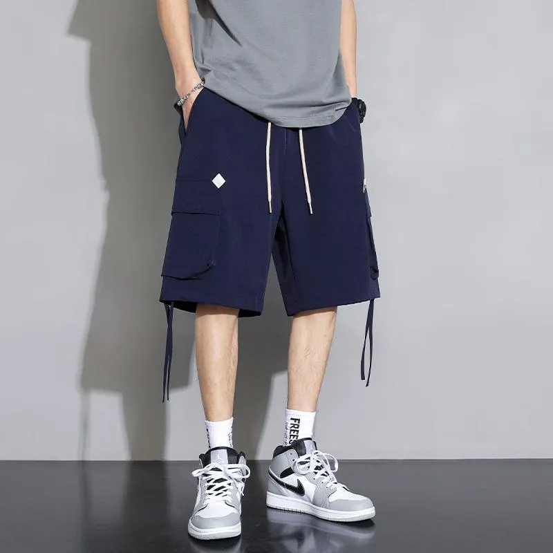 Versatile Casual Drawstring Waist Trendy Workwear Shorts