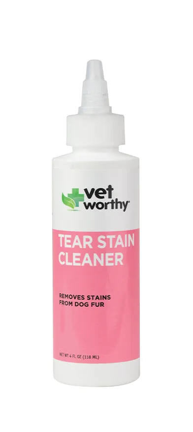 Vet Worthy Tear Stain Cleaner for Dogs, 4 fl oz