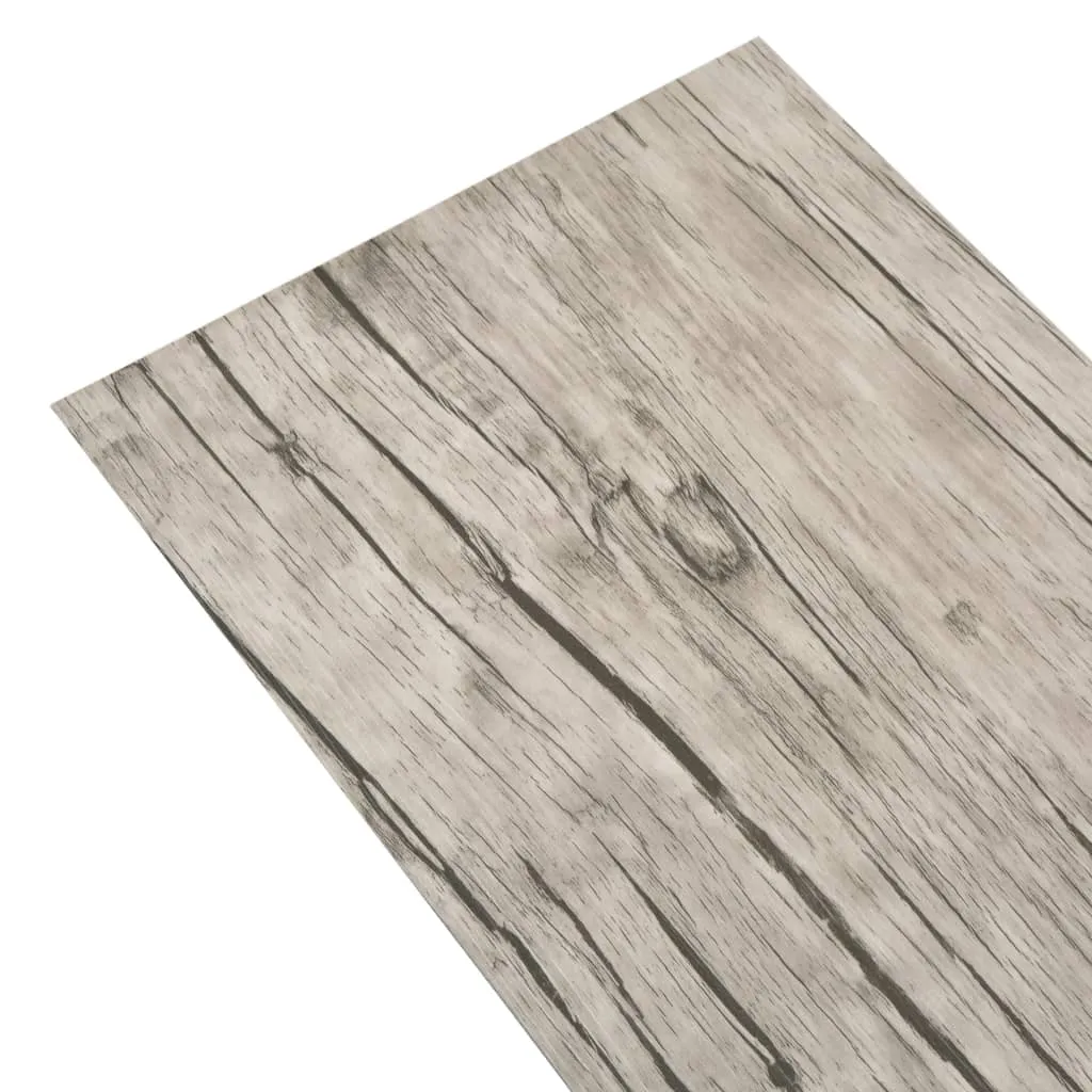 vidaXLNon Self-adhesive PVC Flooring Planks 5.26 m² 2 mm Oak Washed