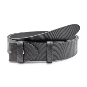 Wave Texture Supple Unlined Belt Strap