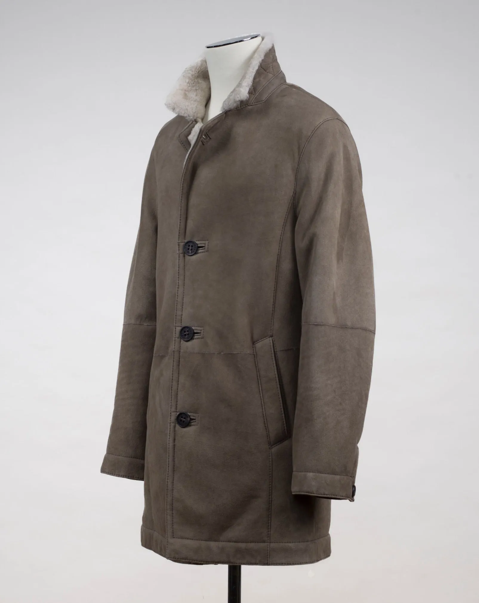 Werner Christ Lambskin Coat / Taupe