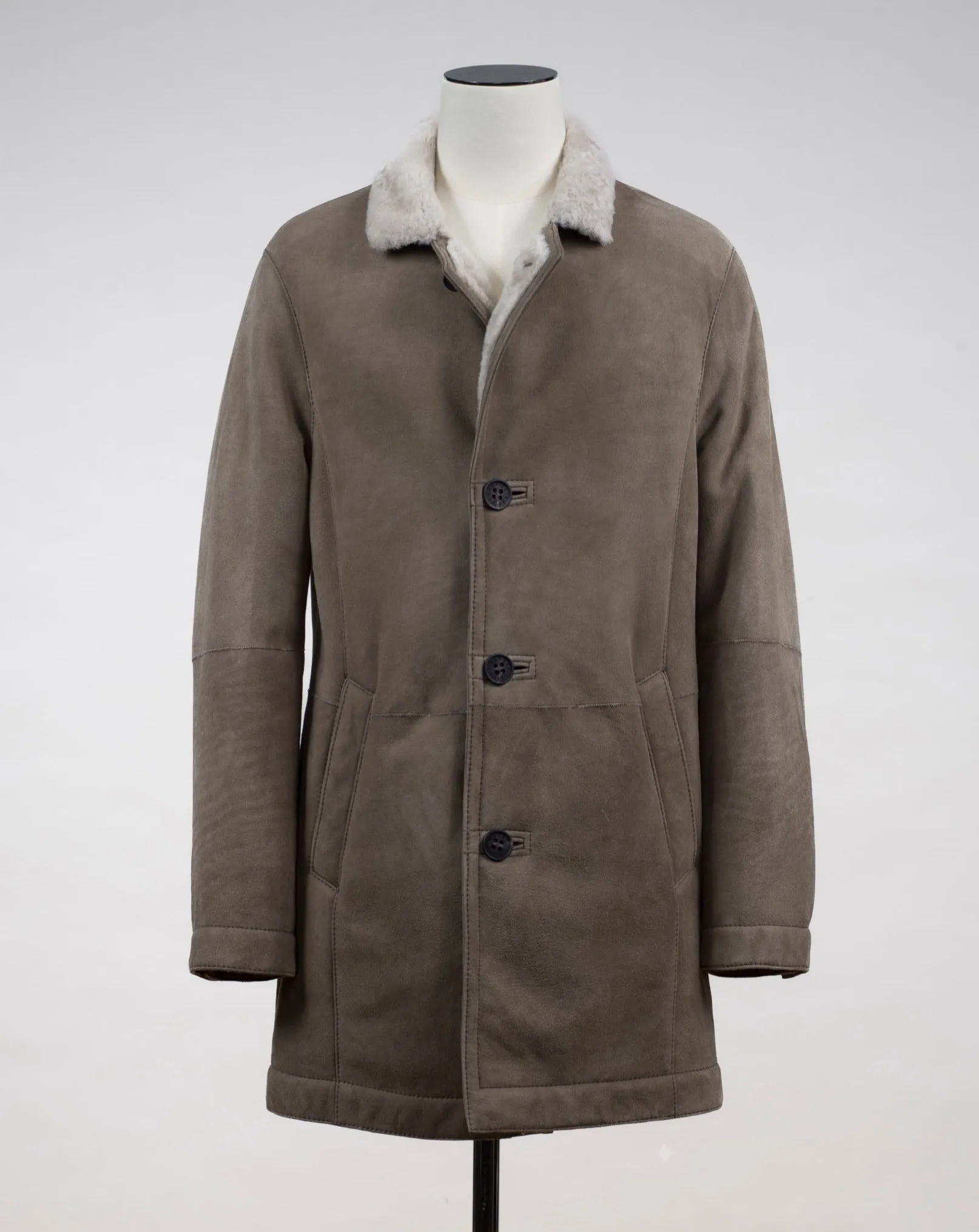 Werner Christ Lambskin Coat / Taupe