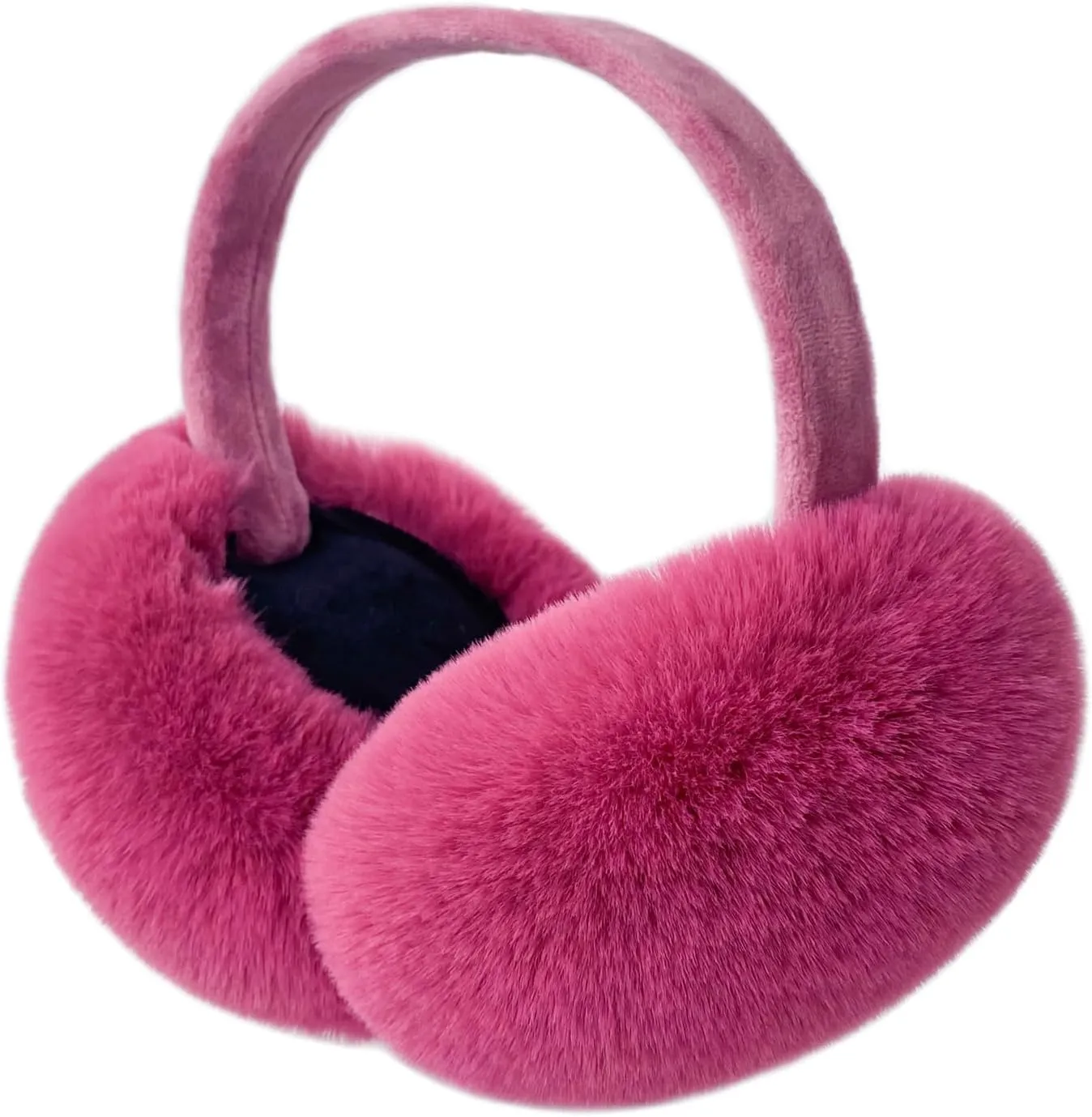 White Faux Fur Winter Style Ear Muffs