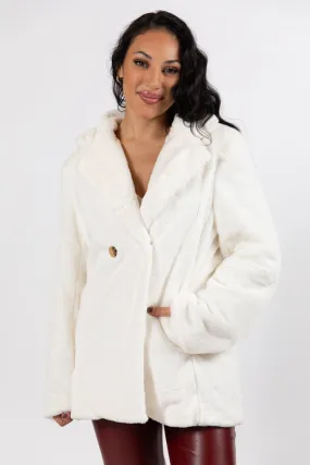 Wilmington Winters Ivory Fur Coat FINAL SALE