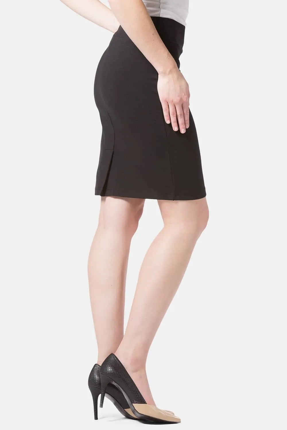 Women's Ponte Knit Pull-On Pencil Skirt