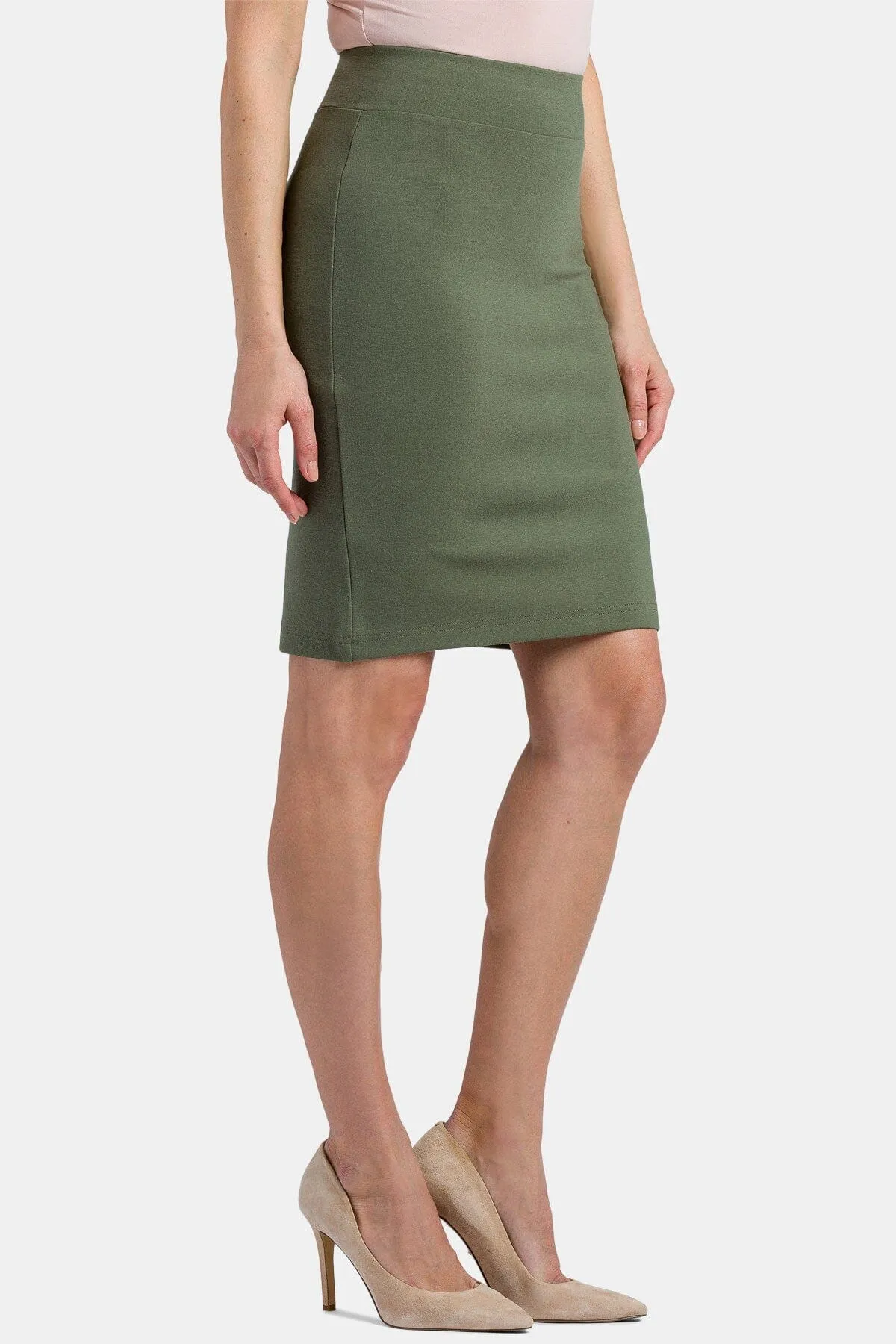 Women's Ponte Knit Pull-On Pencil Skirt