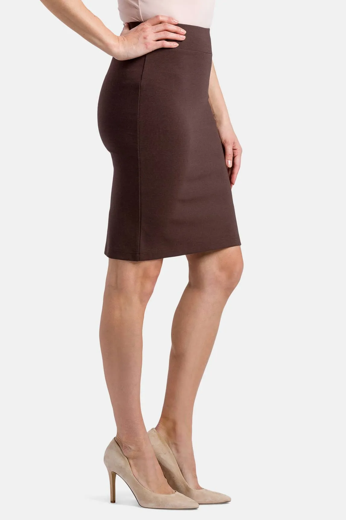 Women's Ponte Knit Pull-On Pencil Skirt