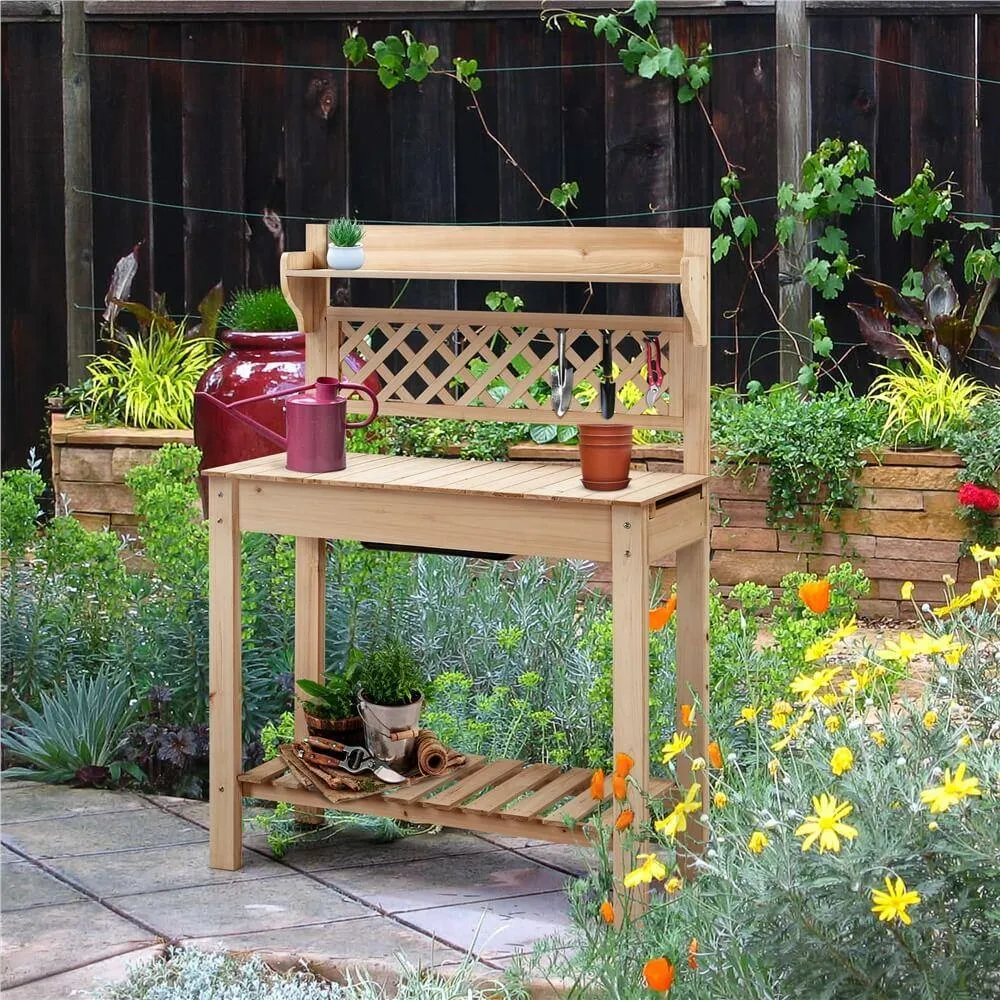 Yaheetech Outdoor Potting Bench