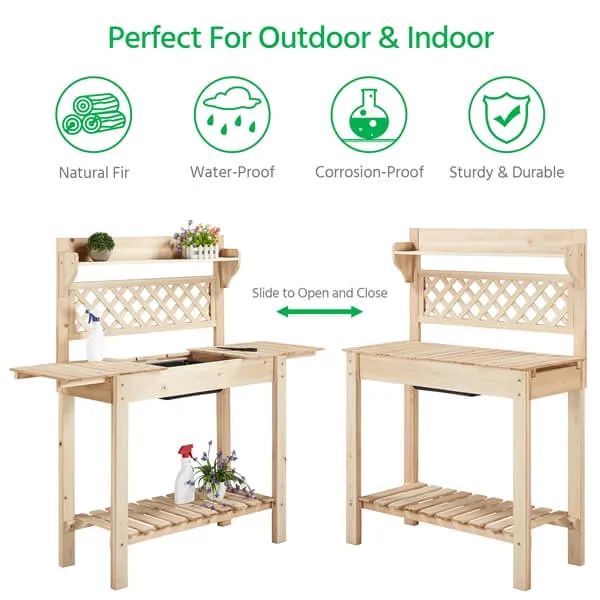 Yaheetech Outdoor Potting Bench