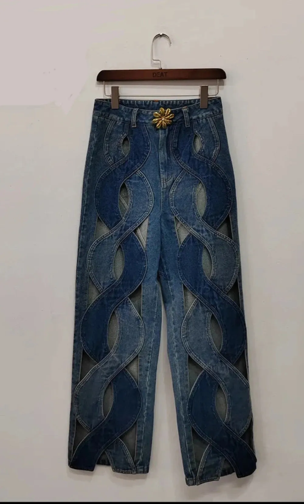 Zig Zag Denim Jeans